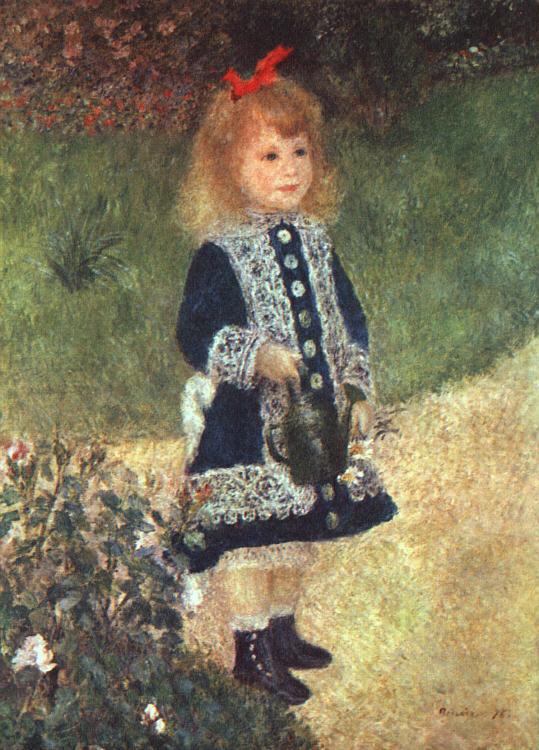 Pierre Renoir Girl and Watering Can France oil painting art